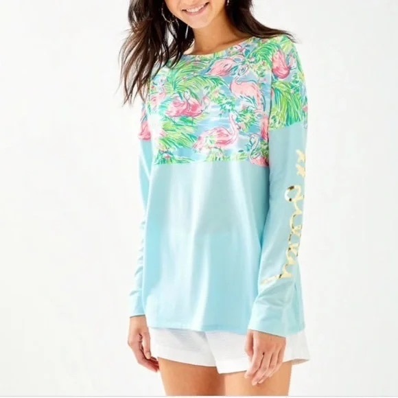 Lilly Pulitzer Tops - Lilly Pulitzer Finn Top Floridita Size Large